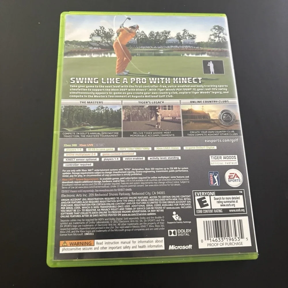 Tiger Woods PGA‎ Tour 13 Xbox 360 - Complete CIB